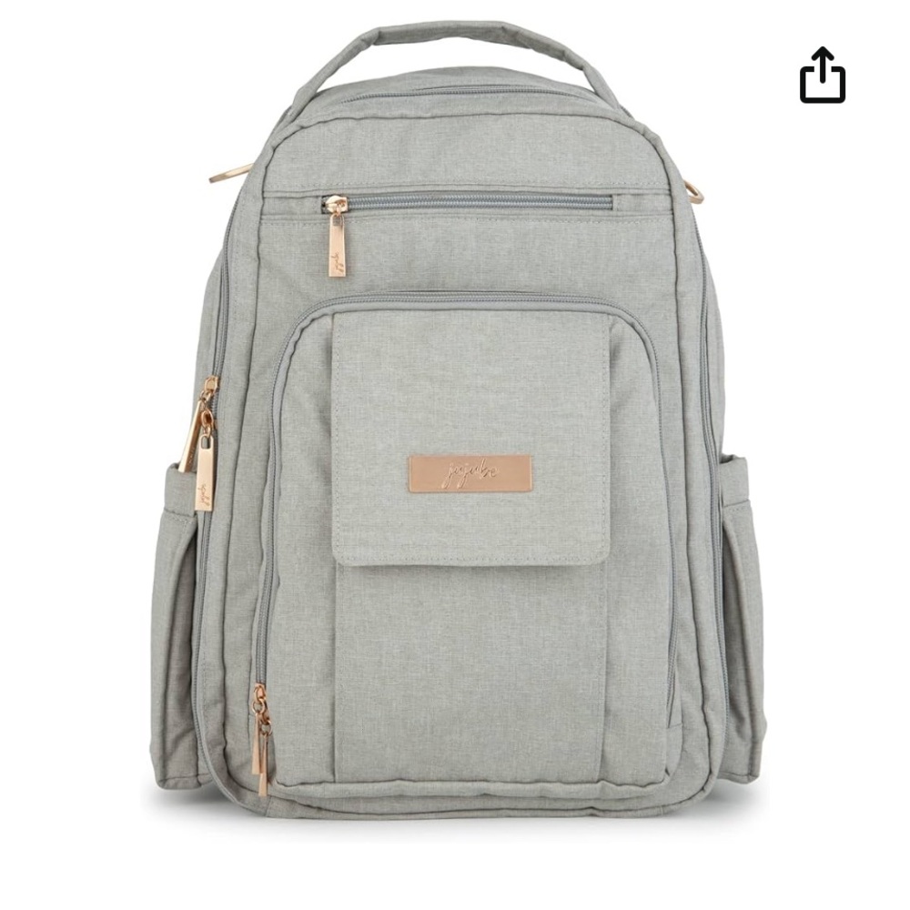 JuJuBe Be Right Back Diaper Bag -Pebble